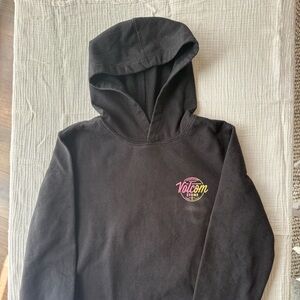 Kids Volcom Black Hoodie with Vibrant Logo size 10/12 Y